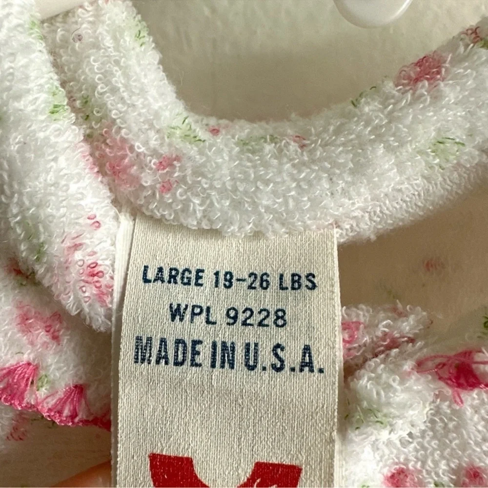 Vintage Baby Girl Clothes 1960s Trim Fit Dainty Floral Footie Pajamas